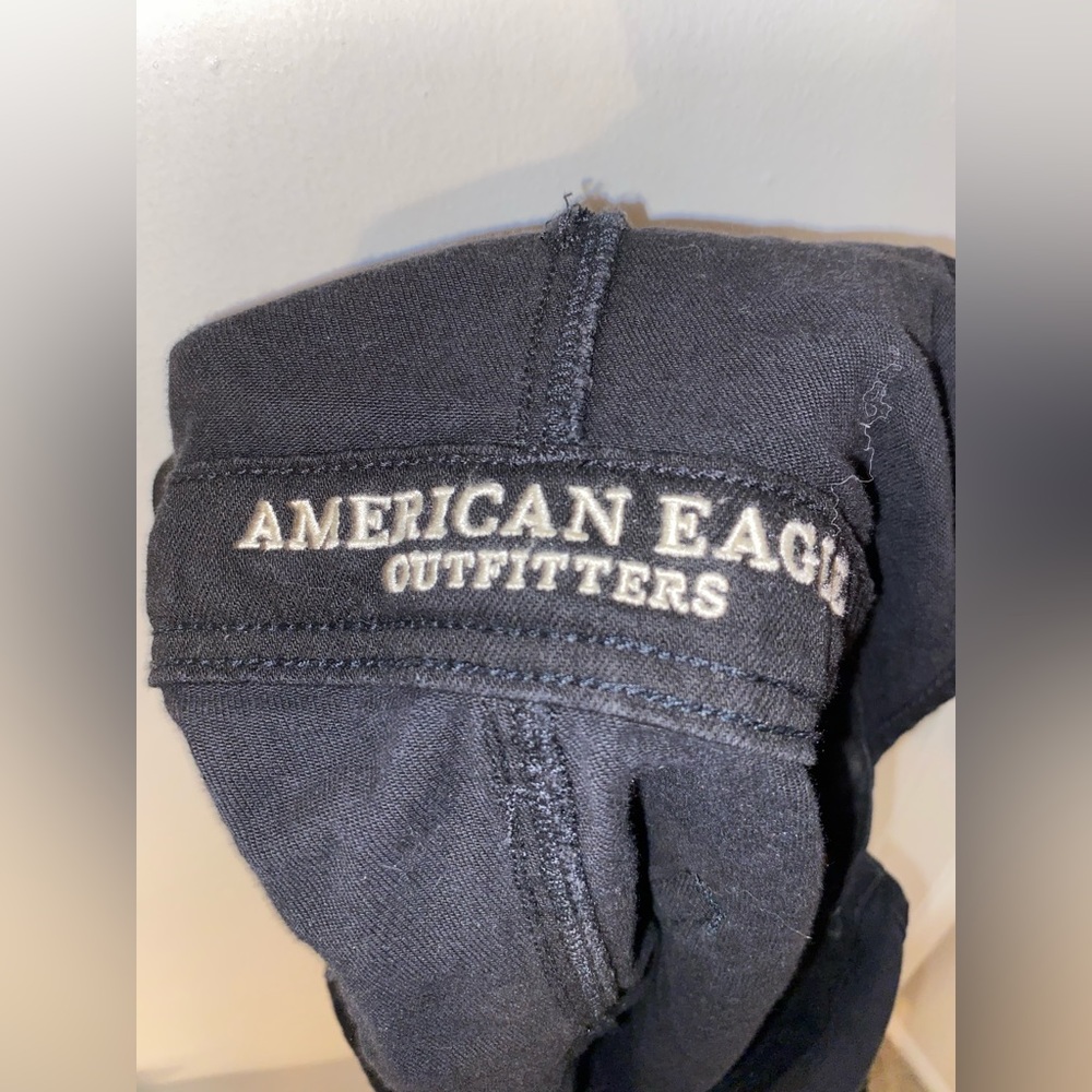 Black American Eagle Denim Overalls - Picture 4 of 5